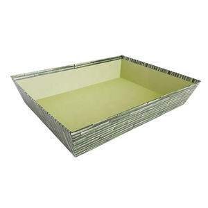 Caja de embalaje de papel de Navidad reciclado personalizado del fabricante, cesta de regalo para <span class=keywords><strong>vino</strong></span> y cocina, bandeja de cartón - Product Image 4