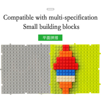 Plaques de base de construction à assemblage infini 16x16 points pour petites particules, jeu de blocs de construction MOC 12,5*12,5 pour murs de blocs de construction, cadeaux pour adultes