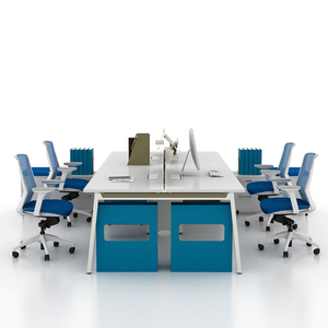 Postazione di Lavoro Modulare con Pareti Divisorie, Scrivania Professionale per Uffici Open Space - Product Image 6