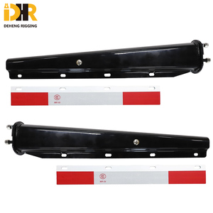 DHR MF005 Angled Steel <strong>Mud</strong> <strong>Flap</strong> Reflectors For Semi Trucks Set Of 2 With <strong>Hanger</strong> Brackets Black 2.5x30" - Product Image 4