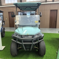4 Kendaraan Golf Listrik Bertenaga Baterai Lithium dengan Motor AC 60V, Tugas Berat, dan Lampu LED untuk Pelabuhan, Stadion, Pertanian, Berburu