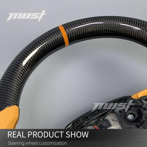 Pour <span class=keywords><strong>Audi</strong></span> Q3 Q5 Q7 Q8 S5 SQ5 S3 RS3 RS5 Quattro TDI volant en Fiber de carbone chauffant personnalisé intérieur de voiture sportive 2016-2024 - Product Image 4