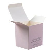 Boîte d'emballage en carton pliable personnalisée avec logo pour cosmétiques, bougies, soins de la peau et cadeaux