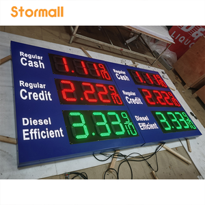 ป้ายแสดงราคาแก๊สแบบดิจิตอล LED ขนาด 24 นิ้ว <span class=keywords><strong>7</strong></span> ส่วน พร้อมรีโมทคอนโทรล สำหรับแสดงราคาเงินสดและบัตรเครดิต - Product Image 2