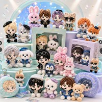 Lot de poupées en peluche en gros, figurines d'animaux Kpop pour scène, coffret cadeau avec oreiller