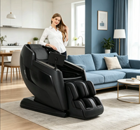Sillón de Masaje Ejecutivo Boncare K21, Gravedad Cero, Cuerpo Completo, Cuero, Calefacción, VIP, Reclinable Comercial, 4D Inteligente, Logotipo Personalizado