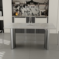 Table à manger en pierre d'ardoise chauffée au graphène, commande tactile intelligente, design moderne, 4 places, étanche, multifonctionnelle, appartement, hôtel