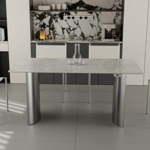 Table à manger en ardoise chauffée au graphène, table à manger à commande tactile intelligente pour les régions froides - Product Image 2