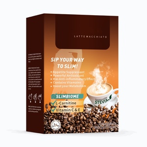 ผงกาแฟสำเร็จรูป OEM 7 กรัม*7 รสลาเต้มาคิอาโต ผสมสารให้ความหวานจากหญ้าหวานธรรมชาติ เครื่องดื่มกาแฟเพื่อสุขภาพ รับผลิตแบรนด์ส่วนตัว จำหน่ายแบบขายส่ง - Product Image 1