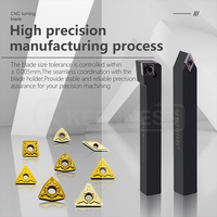 Outils de tournage CNC KEENNESS - Forme triangulaire, personnalisable OEM, HRC 60-65, kit complet d'usinage de métaux durs, revêtement PVD/CVD