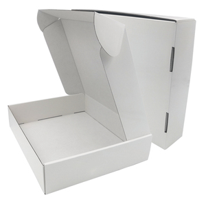 Réductions en gros disponibles <span class=keywords><strong>Film</strong></span> brillant blanc personnalisé 12x12x6 boîte d'expédition emballage de boîte postale pour vêtements de sport - Product Image 3