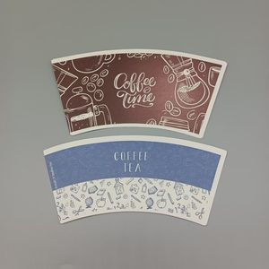 Gobelet en papier découpé avec revêtement PE C1S, impression offset, écologique, pour café, thé, jus - Product Image 6