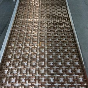 EX702 Modern Stainless Steel Foldable MultiFunctional Partition <b>Wall</b> Laser Cut Panel Elegant Metal Room Divider Hotel Villa - Product Image 5