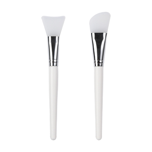 Pinceau plat professionnel en <span class=keywords><strong>silicone</strong></span> blanc pour l'application <span class=keywords><strong>de</strong></span> <span class=keywords><strong>fond</strong></span> <span class=keywords><strong>de</strong></span> <span class=keywords><strong>teint</strong></span>, crème et boue cosmétique – Outil <span class=keywords><strong>de</strong></span> beauté DIY pour soins <span class=keywords><strong>de</strong></span> la peau - Product Image 1