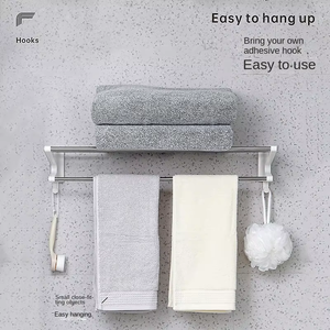 Anya hiện đại sang trọng hai tầng ABS thép không gỉ góc gắn khăn giá đa chức năng phòng tắm lưu trữ chủ kệ - Product Image 3