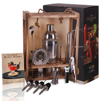Kit de barman professionnel de luxe en acier inoxydable ensemble de shaker à cocktail avec capacité de 750ml pour outils de bar à domicile