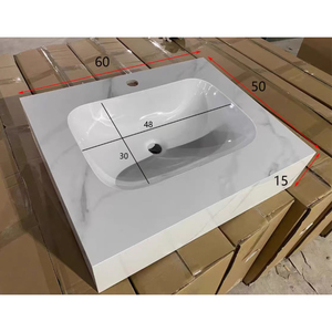 Encimera de Baño de Piedra Artificial Moderna, Piedra Sinterizada, para Proyectos de Hoteles y Hogares, Ecológica, Duradera, <span class=keywords><strong>Precio</strong></span> Económico - Product Image 4
