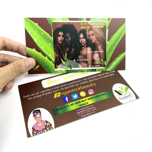 Tarjeta de <span class=keywords><strong>Descuento</strong></span> con Logotipo de Redes Sociales Impresa Personalizada OEM, Tarjeta de Agradecimiento para Empaques de Productos de Belleza - Product Image 1