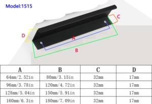 Hiện đại cổ đơn giản kẽm 120mm-1200mm dài cửa xử lý cho hiện đại tủ bếp tủ Tủ dressers nhà máy bán buôn - Product Image 3