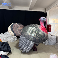 Costume gonflable de dinde d'image réelle, costume d'oiseau de canard de poulet sur mesure pour l'activité de défilé de scène de fête
