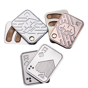 Venta caliente Alivio del estrés Metal Juguete portátil Fidget Spinner Push Brand Juguete de tres capas - Product Image 2
