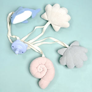 Support de pince-sucette en peluche personnalisé pour nouveau-né peluche douce conque forme différente support factice en peluche couette Sherpa - Product Image 4