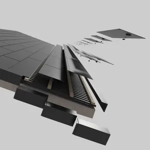 Intenergy Solar Bipv Panel Dach transparente Solar ziegel und Cell Panel 70W System Design für Farbe BIPV