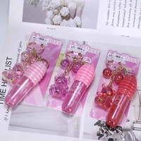 Vente en gros Rouge à lèvres imperméable longue tenue nacré hydratant effet gloss porte-clés ours