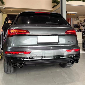 กันชนท้ายรถสีดำเงาด้านหลัง <span class=keywords><strong>Q5</strong></span> SQ5 Fy GLOSS ชุดตัวแยกริมฝีปากพร้อมปลายท่อไอเสียสำหรับ Audi <span class=keywords><strong>Q5</strong></span> SQ5 B9 2018-2025 - Product Image 6