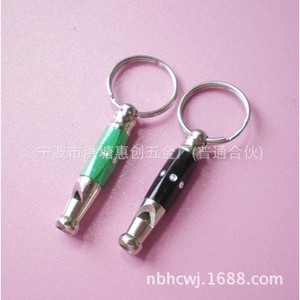 Aluminum Bottle Opener Keychain With Whistle Lightweight Fashion Promotion Gift - Product Image 3