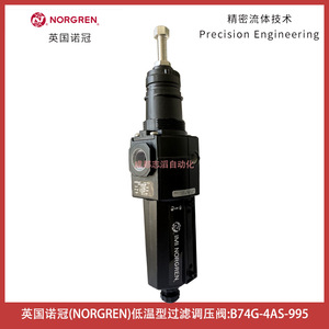 Vanne de réduction de pression Norgren B74G-4AS-995 pour gaz basse température, port 1/4 pouce - Product Image 4