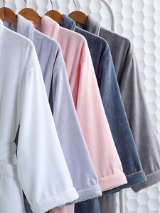 100% <span class=keywords><strong>Peignoir</strong></span> Spa <span class=keywords><strong>Femme</strong></span> Col Châle Velours <span class=keywords><strong>Coton</strong></span> <span class=keywords><strong>Bio</strong></span> Rose - Product Image 5