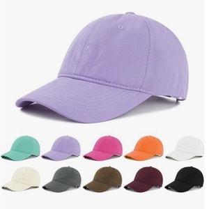 Washed Cotton Plain Baseball Caps Adjustable Unstructured Soft Blank Casual Dad Ball <b>Hats</b> for Men Women - Product Image 1