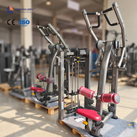 Équipement de musculation professionnel : Machine à traction dorsale fixe à sélection de charge par pignon pour l'entraînement du dos