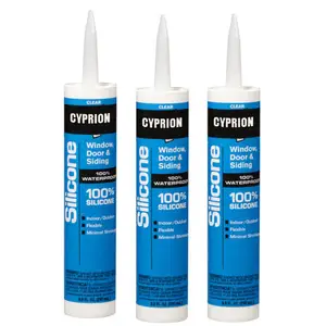 Cyprion Acetic Silicone Sealant Adhesive Glue For Aluminum Glass Sunshine room Building Seal