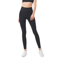 Leggings de yoga taille haute personnalisés pour femmes, sans couture avant, avec poche discrète, effet push-up, extensibles, pour entraînement et fitness, fournisseur OEM ODM