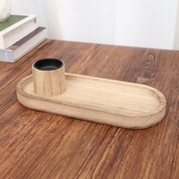 Porte-bougies carrés en bois décoratifs et exquis, porte-bougies à thé personnalisés pour la maison, Noël, Pâques, faits à la main
