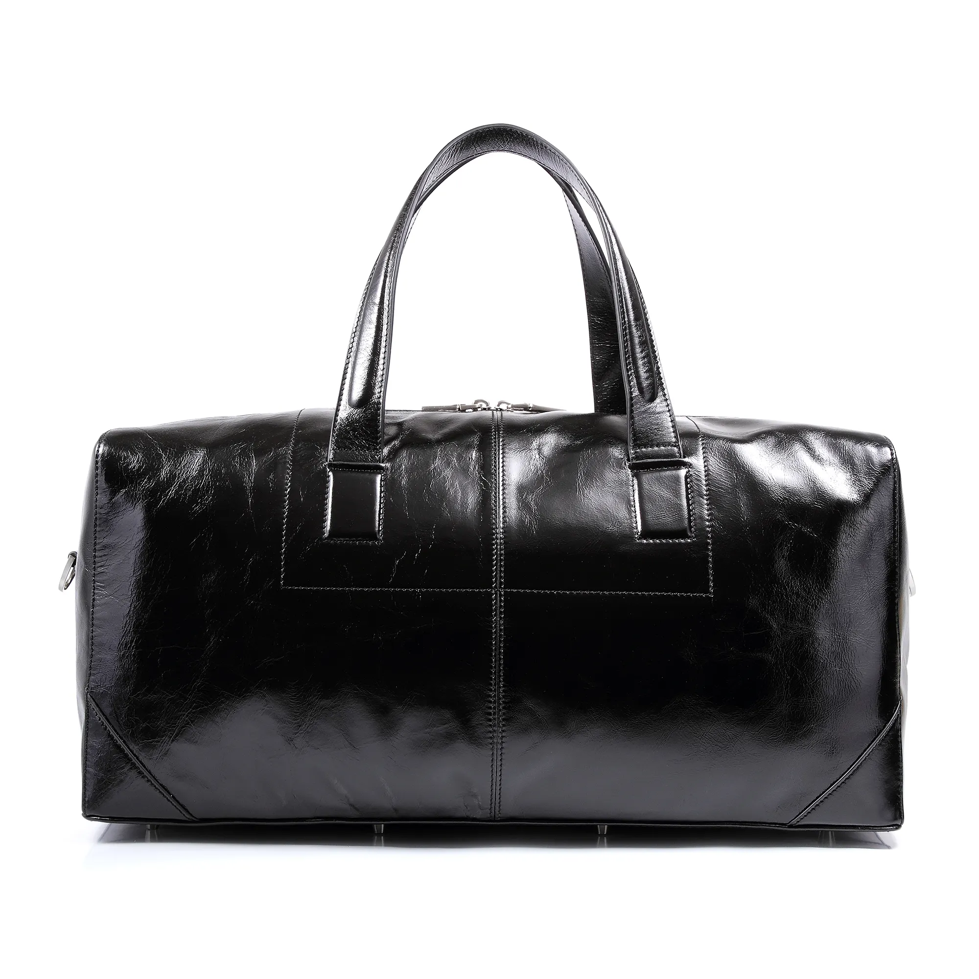 Gionar Zwart Lederen Bagage Handtas Vintage Leather Travel Mens Luxe Plunjezak Voor Mannen Online Winkelen Uk