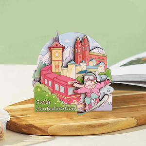 Imanes de Resina Sintética Creativos y Novedosos <span class=keywords><strong>para</strong></span> Refrigerador, Artesanías Culturales, Recuerdos de Viaje, Hechos en China, Lindos y Modernos - Product Image 5