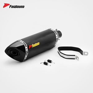 Forsound Factory <span class=keywords><strong>Prix</strong></span> de gros Système d'échappement de <span class=keywords><strong>moto</strong></span> avec bouclier thermique en carbone hexagonal large pour silencieux <span class=keywords><strong>Tmax</strong></span> 500 530 560 - Product Image 3