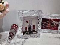 Cadre photo en verre taillé en diamant de 6 pouces, effet glace, pour décoration intérieure et mariage, directement de l'usine