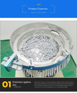 Machine à emballer verticale de vis d'ensachage de vis d'écrou hexagonal de boulon d'outil de matériel de comptage automatique - Product Image 2