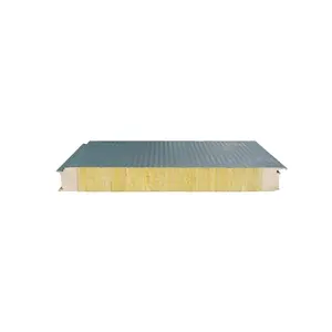 Hochwertige Steinwolle Sandwich platten Dach platte Wand platte PU Sandwich platte