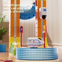 Train magnétique éducatif en plastique à grande vitesse avec circuit magnétique à assembler soi-même pour garçons et filles