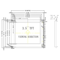 Écran LCD couleur 3,5 pouces 320x240, interface SPI, module LCD TFT, écran tactile en option