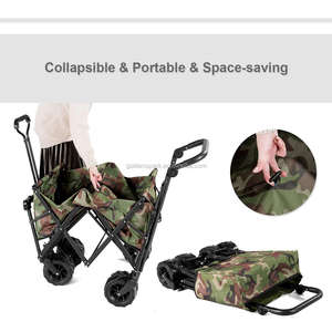 Chariot pliable pour chariot, chariot pare-soleil/pluie, avec poignée poussoir et de traction extensibles et réglables, toile et auvent amovibles, grand C - Product Image 6