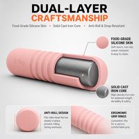 Haltères en fonte écologiques antidérapants en silicone à poids fixe pour Pilates et fitness à domicile, couleur personnalisable