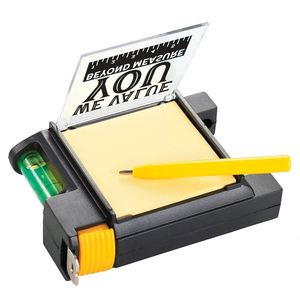 Ruban à mesurer de 2 m. Comprend un bloc-notes, un stylo à bille et une règle à bulle. - Product Image 4