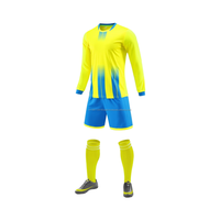 Camiseta de Fútbol Unisex Personalizada con Estampado Digital, Cuello Redondo, Manga Larga, Alta Calidad, Secado Rápido, Elástica en 4 Direcciones, 100% Poliéster, Servicio OEM