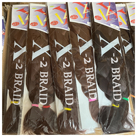 Cheveux à tresser pré-étirés de 180g, 48 pouces, pour machine à tresser, cheveux Jumbo pré-étirés, tresses africaines au crochet, cheveux ignifuges